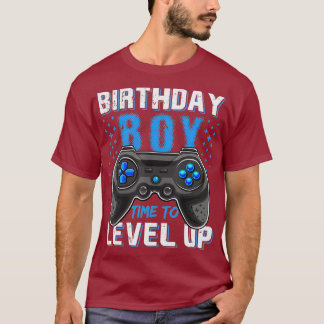 Birthday Boy Time to Level Up Video Game Gamer T-Shirt
