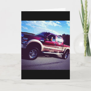 Birthday boy truck card