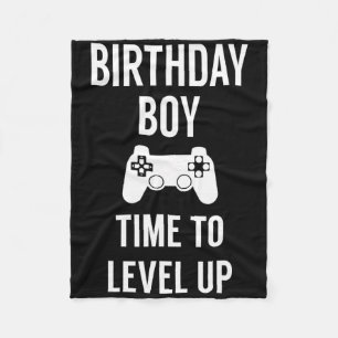 Birthday Boy Video Game Birthday Party  Fleece Blanket