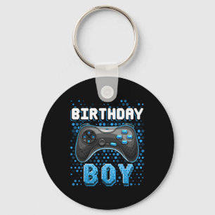 Birthday Boy Video Game Controller Birthday Gamer  Keychain