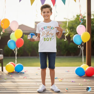 Birthday Boy - White Minimal T-Shirt