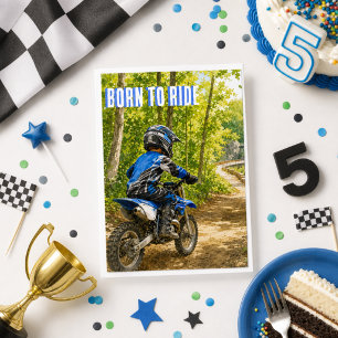 Birthday Boys Dirt Bike Motocross Greeting Card