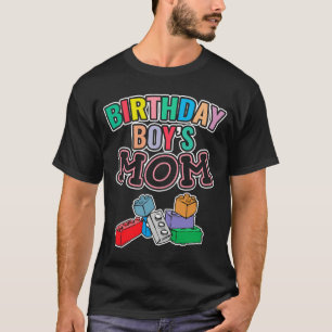 Birthday Boy's Mom Building Blocks 13 T-Shirt