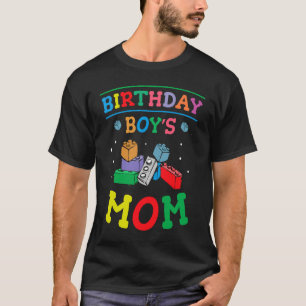 Birthday Boy's Mom Building Blocks 2 T-Shirt