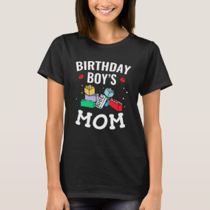 Birthday Boy's Mom Building Blocks  3 T-Shirt