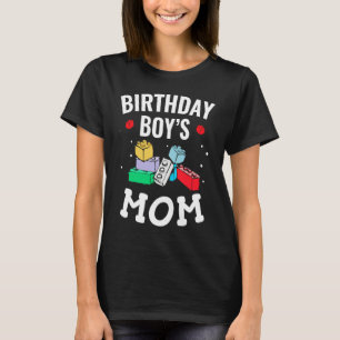 Birthday Boy's Mom Building Blocks  4 T-Shirt