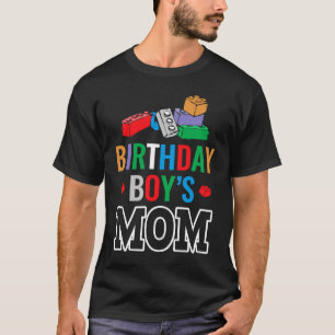 Birthday Boy's Mom Building Blocks  6 T-Shirt