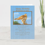 Birthday, Brother-in-law,  Rough-legged Hawk Card<br><div class="desc">The Rough-legged Hawk is known for being able to precariously perch on the slimmest branch.  He makes a wonderful birthday greeting card.  Feel free to change the inside verse to suit your needs.</div>