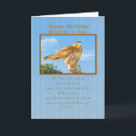 Birthday, Brother-in-law,  Rough-legged Hawk Card<br><div class="desc">The Rough-legged Hawk is known for being able to precariously perch on the slimmest branch.  He makes a wonderful birthday greeting card.  Feel free to change the inside verse to suit your needs.</div>