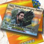 Birthday Brother Sunset 2295 Card<br><div class="desc">Painting "Rooftop Sunset 2295" Collection Customize this birthday greeting card for your special amazing brother. It is a thoughtful gift and is always the perfect way to express yourself. Personalize on the product page or click the customize button for more design options. Designed and created from my painting "Rooftop Sunset...</div>