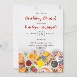 Birthday Brunch Invitation