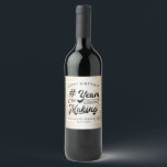 Birthday Brushed Gold YEARS IN THE MAKING Wine Label<br><div class="desc">Celebrate any age birthday for him or her with these personalized black and brushed metallic gold wine label featuring a calligraphy script typography title design # YEARS IN THE MAKING that incorporates their age and birth year within the design, the editable title HAPPY BIRTHDAY and name and date or other...</div>