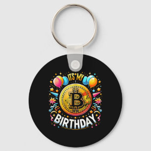 Birthday Btc Crypto Birthday Bitcoin B-Day Hodler Keychain