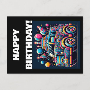 Birthday Bus Adventure Postcard