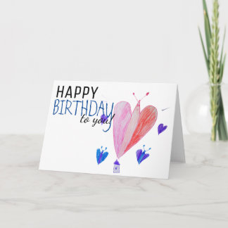 Birthday - Butterfly - Blank - Matte Card