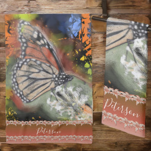 Birthday Butterfly Kitchen Towel