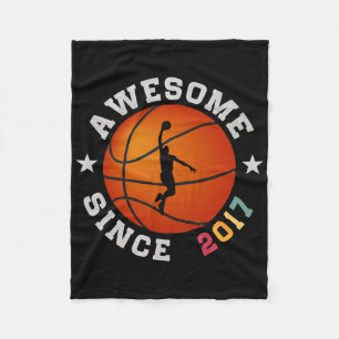Birthday Bysketbyll Player Awesome Since Fleece Blanket