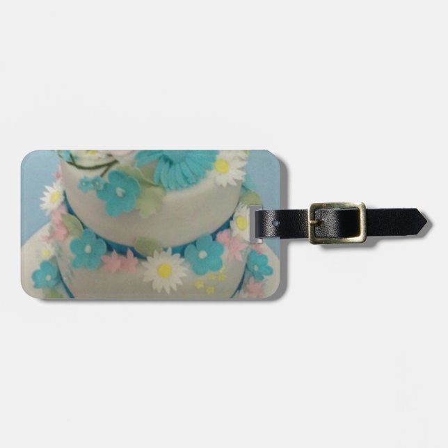 Birthday cake 1 luggage tag (Front Horizontal)