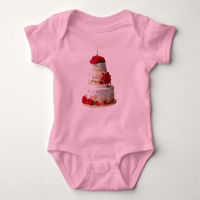 Birthday Cake Art designs T-shirts (Front)