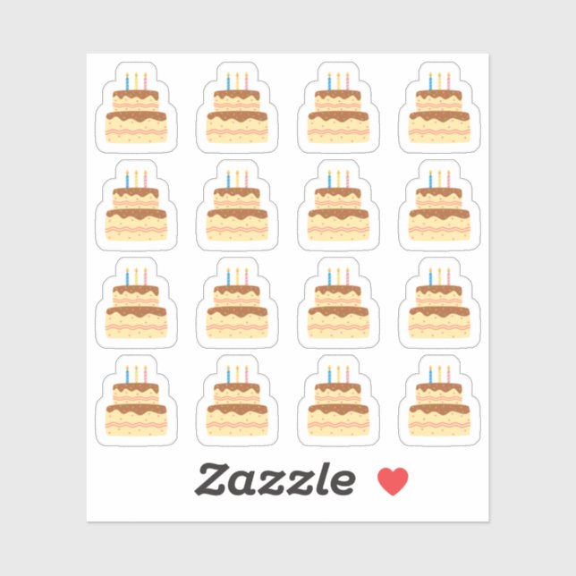 Birthday Cake Bday Party Reminder Calendar Planner (Sheet)