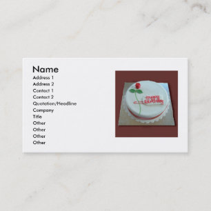 Birthday Cake Business Card