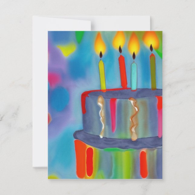 Birthday Cake Card (Front)