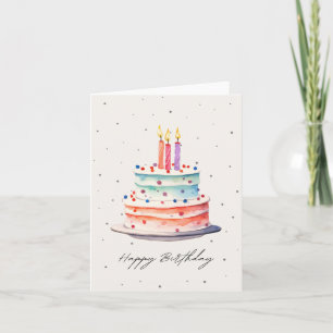 Birthday cake card