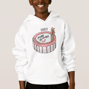 Birthday cake cartoon illustration