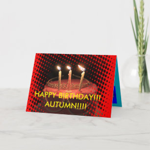 Birthday Cake Close up Birthday Card