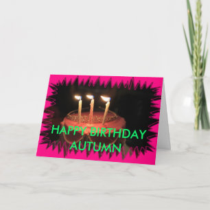 Birthday Cake Closeup BIRTHDAY CARD