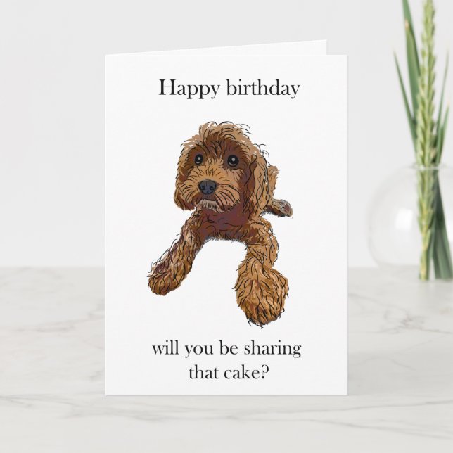 Birthday cake - featuring Rebel Rupert Card (Front)