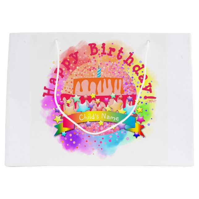 Birthday Cake Gift Bag - HAMbWG (Front)