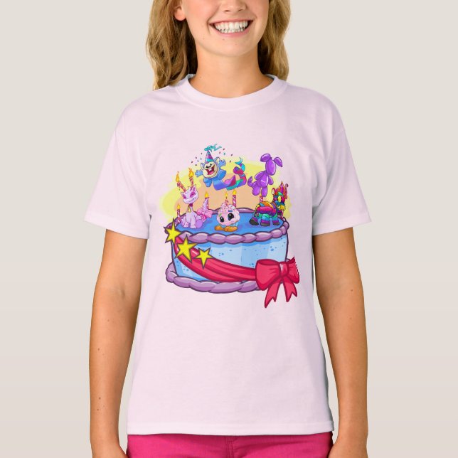Birthday Cake Group Shot T-Shirt (Front)