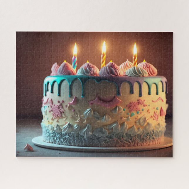 Birthday Cake Jigsaw Puzzle (Horizontal)