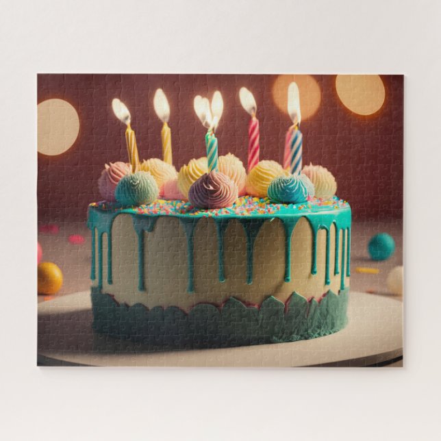 Birthday Cake Jigsaw Puzzle (Horizontal)