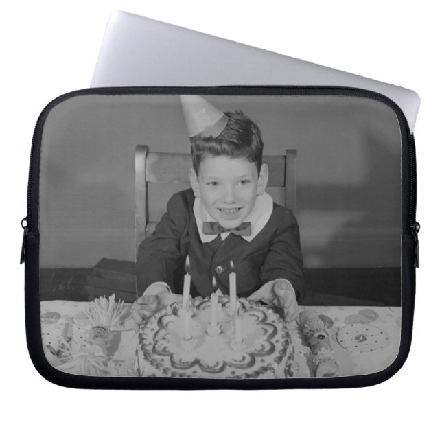 Birthday Cake Laptop Sleeve (Front)