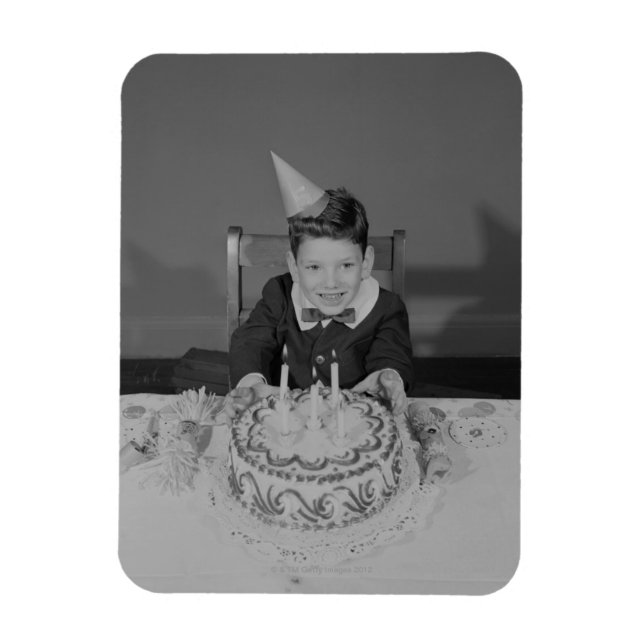 Birthday Cake Magnet (Vertical)