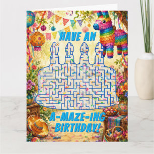 Birthday Cake Maze Card