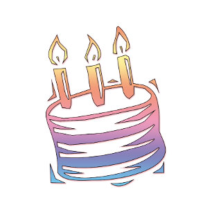 Birthday Cake Minimalist T-Shirt Cute Cake Art