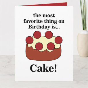 Birthday Cake Party Card