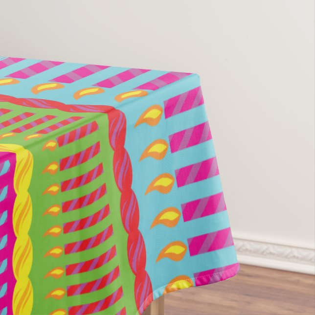 Birthday Cake Party Tablecloth (In Situ)
