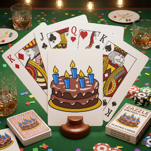 Birthday Cake Playing Cards