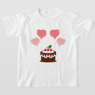 Birthday Cake  Printed Kid's T-Shirt