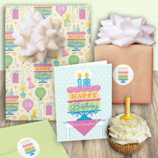 Birthday Cake Round Stickers