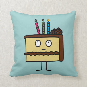 Birthday Cake Throw Pillow