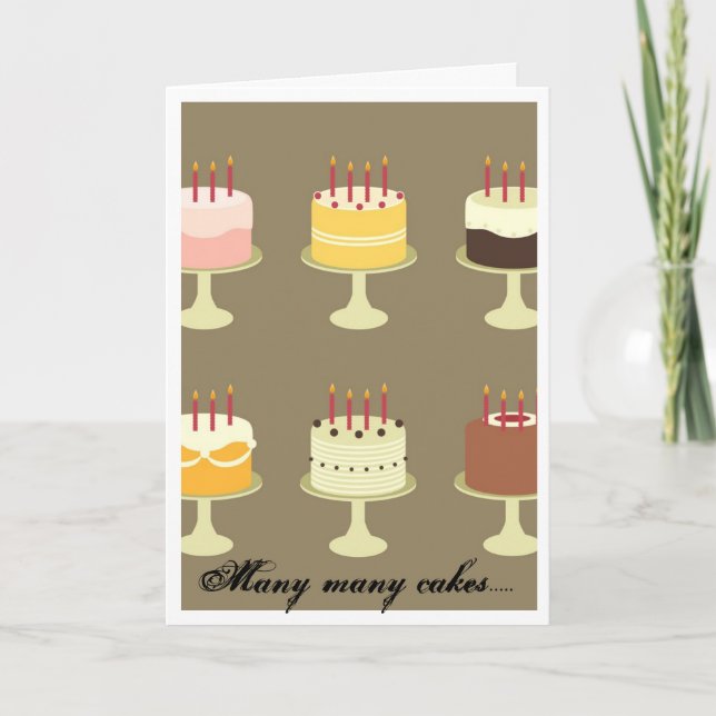 Birthday Cakes Card (Front)
