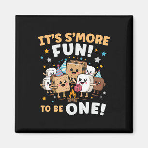 Birthday Campfire Marshmallow It's S'more Fun Bein Magnet