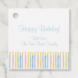 Birthday Candle Gift Tag