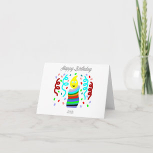 Birthday Candle Greetings Small Greeting Card