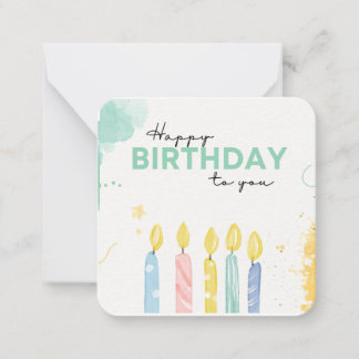 Birthday Candles Card